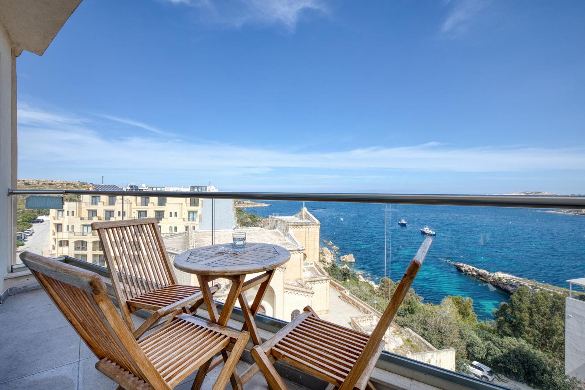 Blu Mar Sea View Apartments San Pawl il-Baħar Extérieur photo